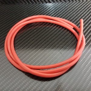 CABLE SILICONE SOUPLE AWG 10/5.4mm2-ROUGE-1m