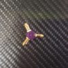 Raccord Y anodisé violet  tuyau 4mm – Image 2