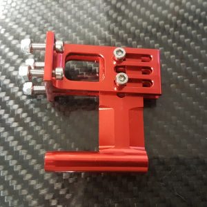 Strut 45mm  anodisé rouge axe 4 mm