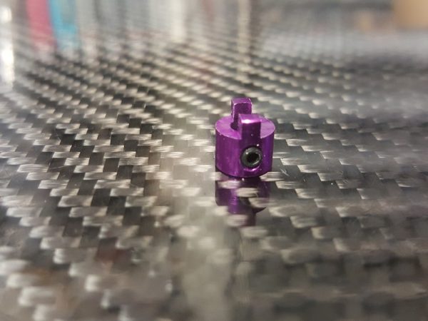 Drive dog 4mm anodisé Violet