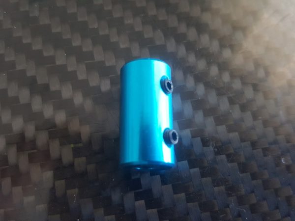 Coupleur anodisé bleu