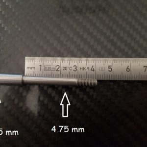 TFL 510B80 axe soudé 6,35 et 4,75mm