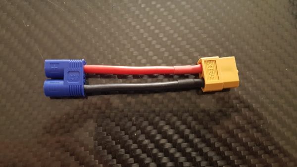 Adaptateur XT60 femelle «-» EC3 mâle