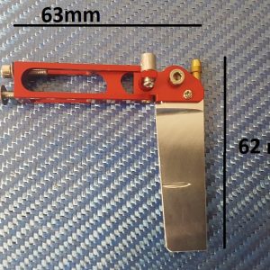 Gouvernail en aluminium 63x62mm