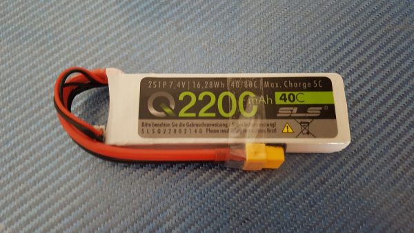 SLS  2200MAH 2S1P 7,4V 40C/80C