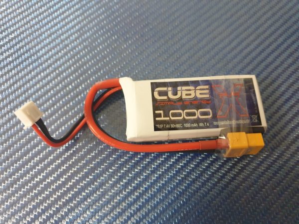 SLS X-CUBE 1000MAH 2S1P 30C/60C