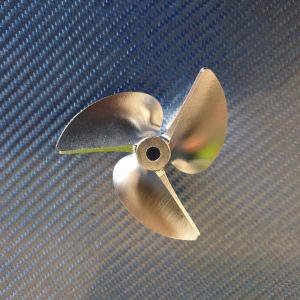 Hélice alu 66 axe de 4,75mm réverse
