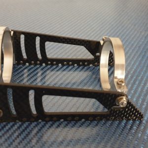 Support carbone/alu moteur 40mm