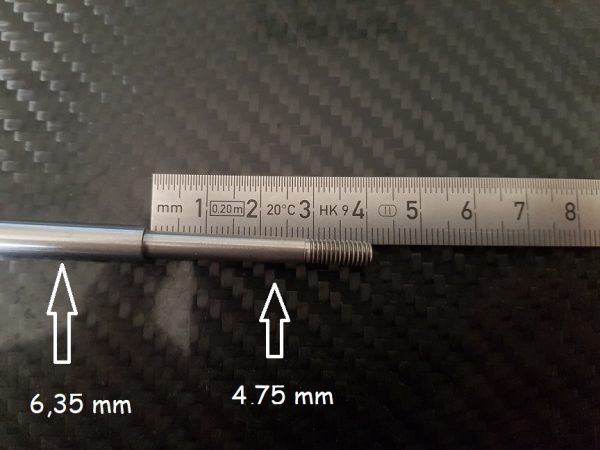 Flex soudé 6,35 et 4,75mm Réverse