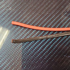 Câble électrique 12 AWG rouge et noir